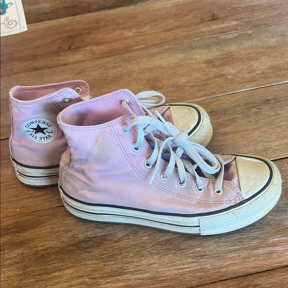 Converse Kids Light Pink High-Top Sneakers